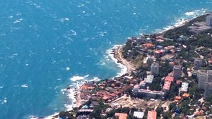 КРЫМ: поселок Форос с высоты птичьего полета или вид на ЮБК с Форосского Канта