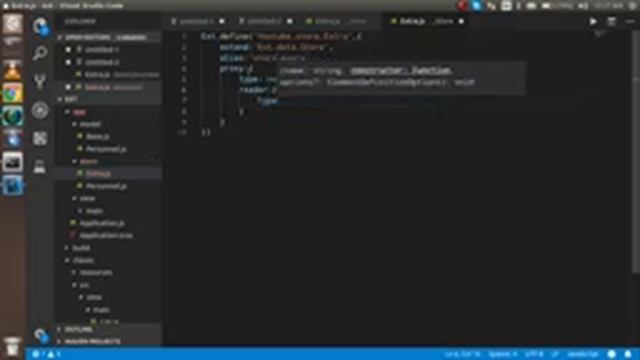 Sencha ext js tutorial #8 Create Store