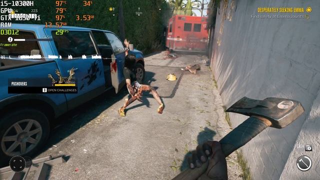 Dead Island 2 I GTX 1650 ti + i5 10th GEN + 16GB RAM I HIGH SETTING I Benchmark Video