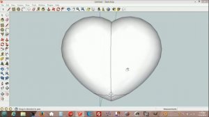 How To Draw Heart Shape In SketchUp v2   ( 3D Printable )