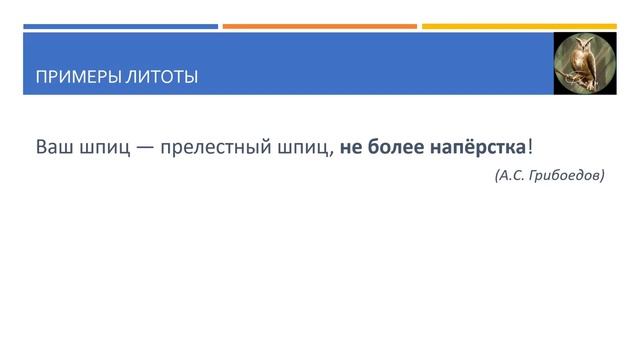 Средства выразительности. Литота смотреть онлайн