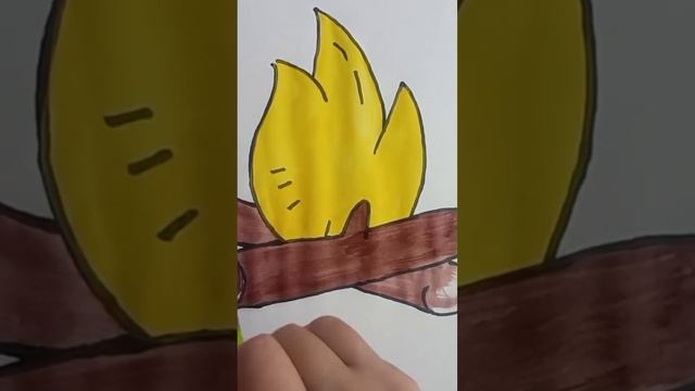 how to draw fire easy and step by step? как нарисовать огонь легко и поэтапно?