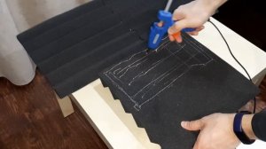 Монтаж акустического поролона