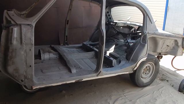 ГАЗ 21 ,,АННА,, Пескоструйные работы по кузову. смотреть онлайн
