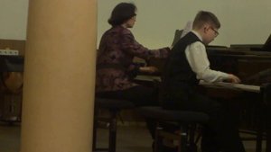 Д.Бортнянский Концерт для фортепиано с оркестром Ре-Мажор. Исп. Мария и Николай Линник, г.Харьков.