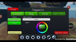 Как сделать либого цвета ник в Lions pride (львиная гордость #roblox.