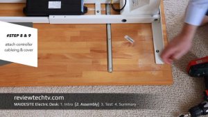 MAIDESITE Height Adjustable Electric Standing Desk Frame (Review & Assembly)