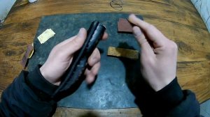 Покраска ножен ( КОЖИ ) с эффектом старения Skin painting with aging effect