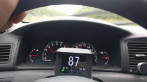 Toyota Corolla e120- серия 19, разгон на пятой с 80 до 120 и дальше.