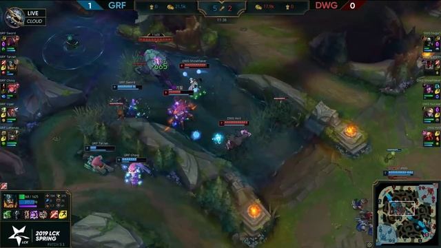 DWG vs. GRF Игра 2 | Week 3 LCK 2019 | Чемпионат Кореи | Damwon Gaming против Griffin смотреть онлайн