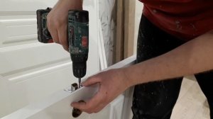 Установка защелки врезной с ручками