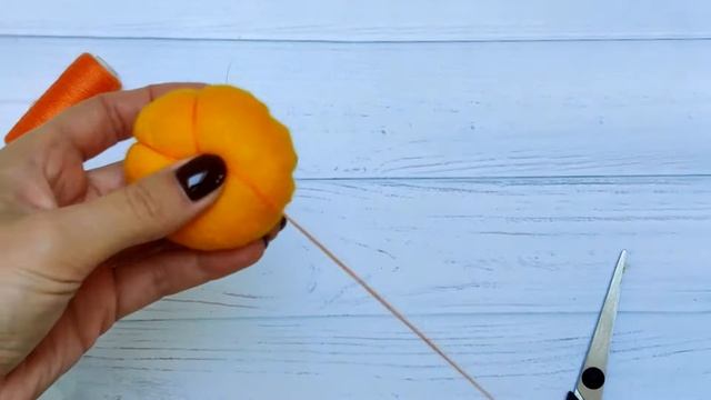 Тыква из фетра своими руками: осенний декор на Хеллоуин/ DIY Helloween pumpkin