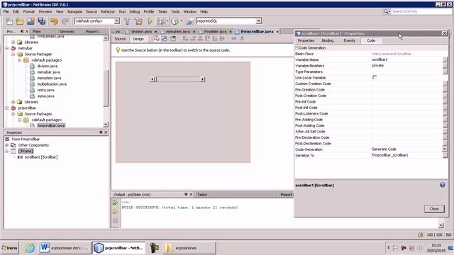 Como utilizar el scrollbar en NetBeans смотреть онлайн