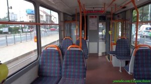 Пльзень, центр. Трамвай Татра КТ8 / Pilzno, centrum. Tramwaj Tatra KT8