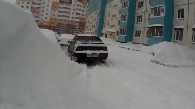 VLOG. Метель в Барнауле и ее последствия. Попали в Новости. смотреть онлайн