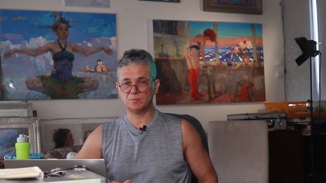 1193 НАТУРЩИЦА И ХУДОЖНИК _ рисование. Короленков