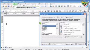 65  Настройка меню в Word