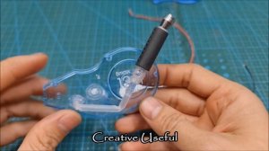 How To Make Correction Tape Motor And Tipe X Exhaust From Pen