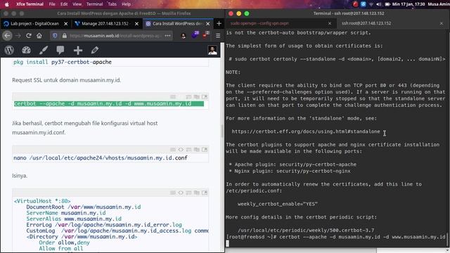 Install WordPress dengan Apache di FreeBSD смотреть онлайн