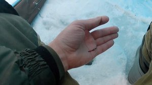Рыбалка зимой на реке Чёрная, г.о. Балашиха, рядом с г.Железнодорожный