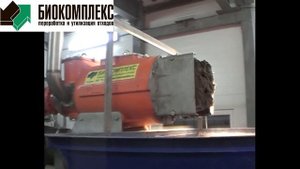 Шнековый сепаратор в цехе разделения