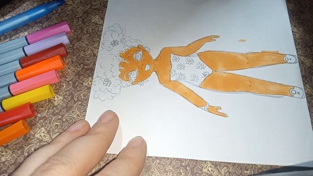 #бумажныекуклы, #РИСУЕМ МАЛЫШКУ-КУЧЕРЯШКУ!!!