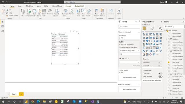 HOW TO FILTER TOP CUSTOMERS DYNAMICALLY IN POWER BI BY USING WHAT IF PARAMETER