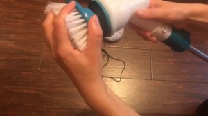 Спин скрабер щетка для уборки.Электрическая щетка. Spin Scrubber cleaning brush. Electric brush.