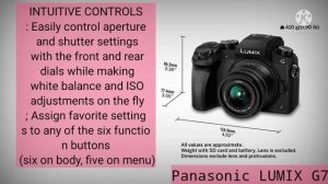 Panasonic LUMIX G7 16.00 MP 4K Mirrorless Interchangeable Lens Camera Kit with 14-42 mm Lens (Black