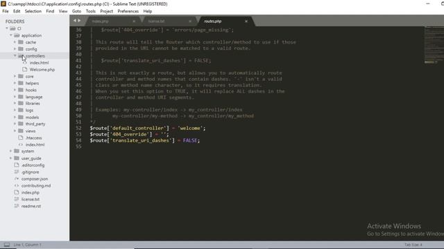 Codeigniter Tutorials - Part 3 - Directory Structure of Codeigniter (v 3.1.11)