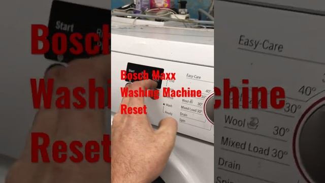 Bosch Maxx 6 Washing Machine Reset