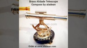 Brass Alidade telescope compass manufacturer aladean showcase antique nautical gift products