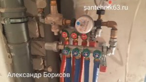 Коллекторный монтаж водопровода в эконом варианте