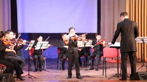 А. Яньшинов - Концертино для скрипки с оркестром. Исполняет Копбаев Рамазан 8лет
