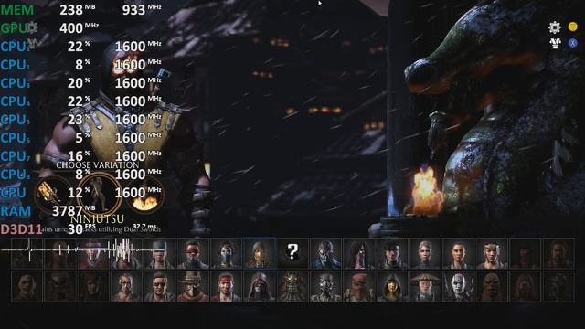 Ryzen 7 2700U Vega 10 Test- Mortal Kombat XL - Gameplay Benchmark смотреть онлайн