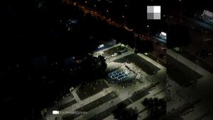 Самара: сквер на месте рынка на Авроре /Аэродромной с высоты