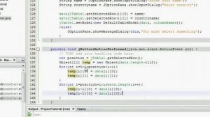 Java Tutorial - Removing rows from JTable - Session 21