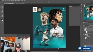 FREE PSD | HOW TO MAKE A FOOTBALL MATCHDAY POSTER | PHOTOSHOP TUTORIAL