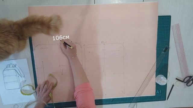 Шью мужской рюкзак из кож. зама Часть 1.