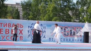 Айкидо | демонстрация приемов c мечом катаной