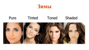 17. Зимние колориты. Чистая, Светлая, Мягкая и Темная Зима. Система 16 колоритов