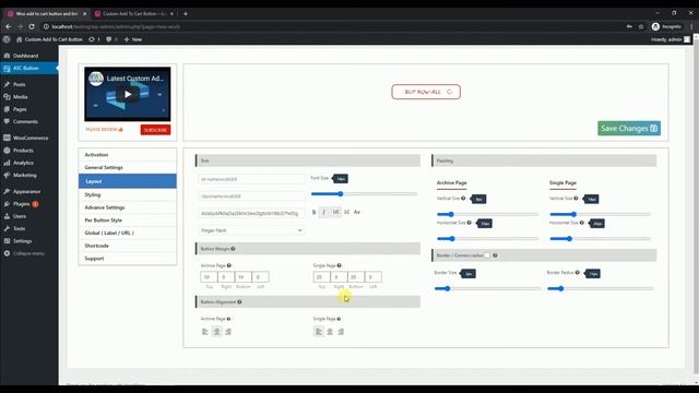 Part 7 - Global (Label / URL) - How to use Custom Add to Cart Button and Link Pro WordPress Plugin