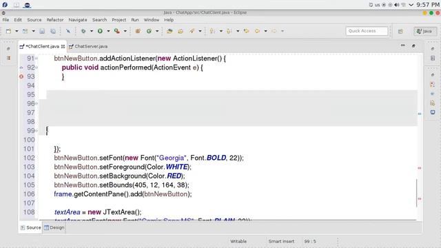 76 JAVA Swing GUI Chat Application смотреть онлайн