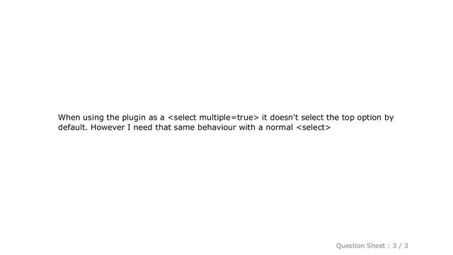 HTML : Deselect top option in select - bootstrap multiselect смотреть онлайн