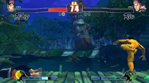 SFIV: Fei Long (Bruce Lee costume) vs Ryu (Crackhead Ryu costume) [PC] HQ