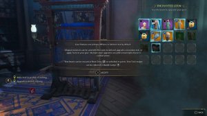 Add a trait to an item of clothing Hogwarts Legacy