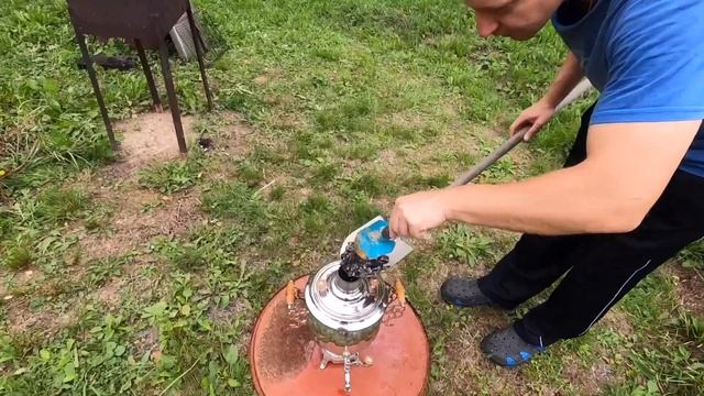 Влог! Сосиски на мангале! Готовим на природе! Ставим самовар!