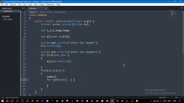 Bubble sort in java смотреть онлайн