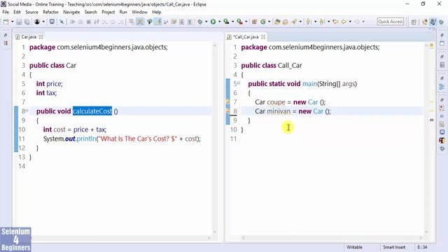 ✔ Relationship Between Java’s Classes, Objects, and Methods | (Video 13)