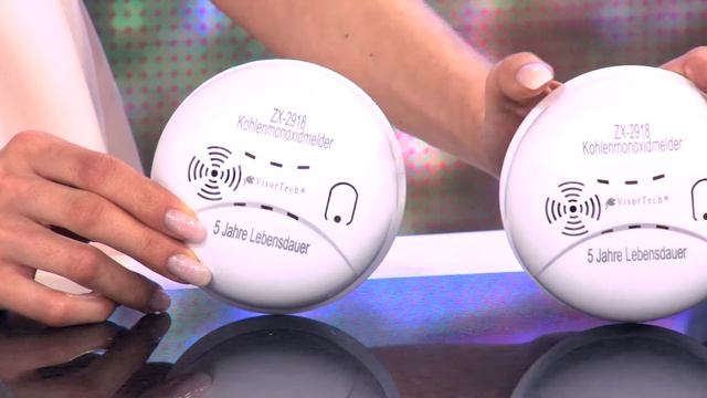 VisorTech 2er-Set Kohlenmonoxid-Melder mit Batterie, DIN EN 50291-1, 85 dB смотреть онлайн